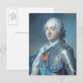 Portret van Koning Louis XV 1748 Briefkaart (Voorkant / Achterkant)