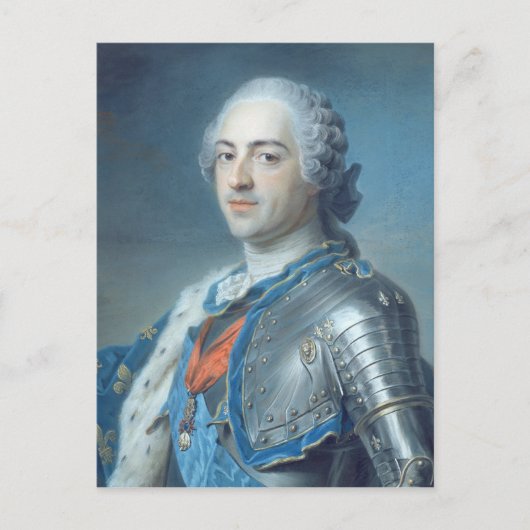Portret van Koning Louis XV 1748 Briefkaart (Voorkant)