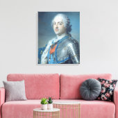 Portret van koning Louis XV 1748 Canvas Afdruk (Insitu (Woonkamer))