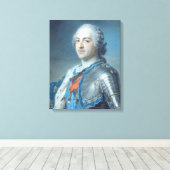 Portret van koning Louis XV 1748 Canvas Afdruk (Insitu (Houten vloer))