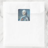 Portret van koning Louis XV 1748 Vierkante Sticker (Tas)