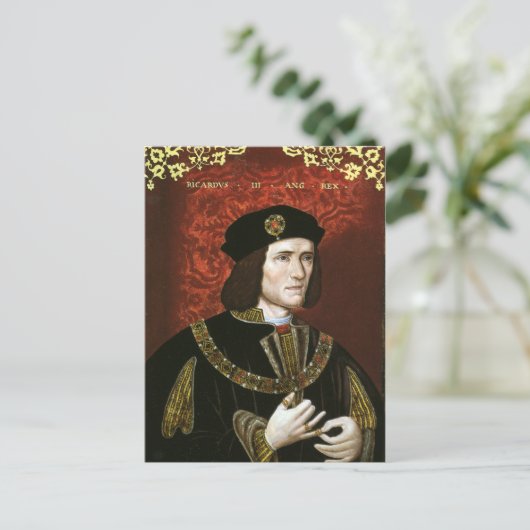 Portret van koning Richard III Briefkaart (Staand voorkant)