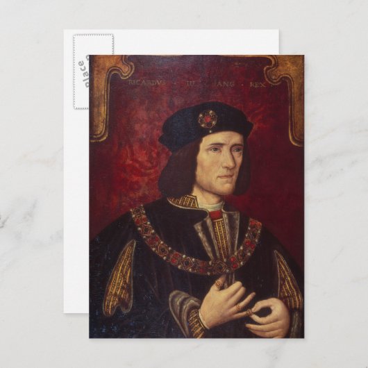 Portret van Koning Richard III Briefkaart (Voorkant / Achterkant)