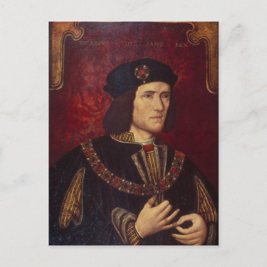 Portret van Koning Richard III Briefkaart (Voorkant)