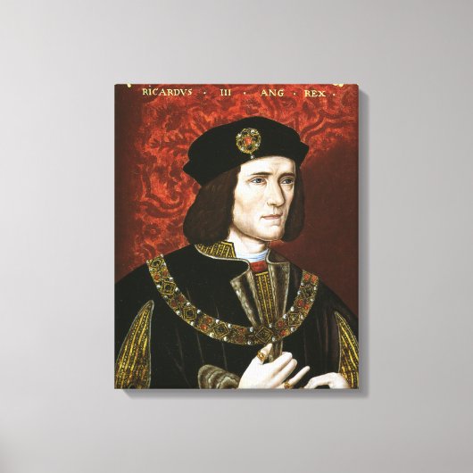 Portret van koning Richard III Canvas Afdruk (Voorkant)