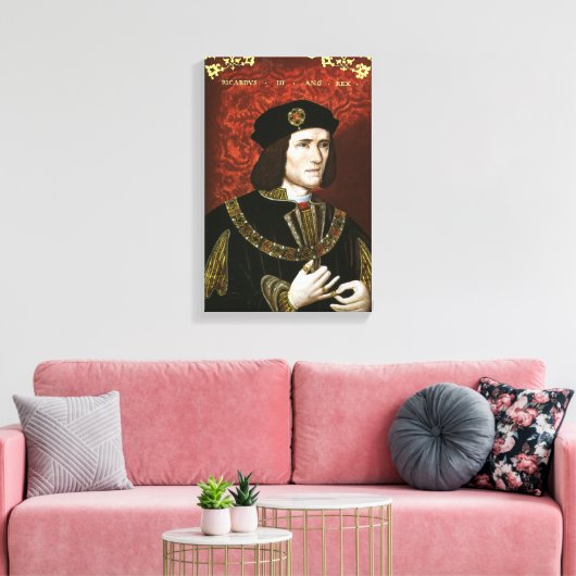 Portret van koning Richard III Canvas Afdruk (Insitu (Woonkamer))