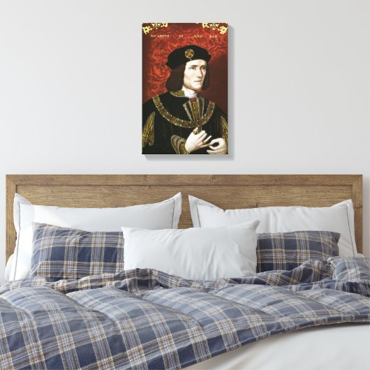 Portret van koning Richard III Canvas Afdruk (Insitu (Slaapkamer))