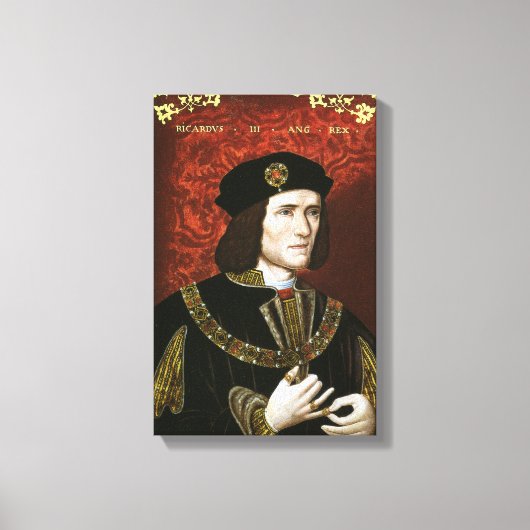 Portret van koning Richard III Canvas Afdruk (Voorkant)