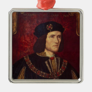 Portret van koning Richard III Metalen Ornament