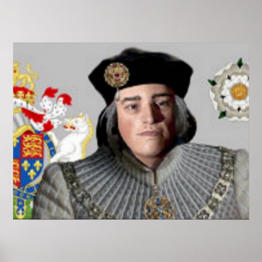 Portret van koning Richard III Poster (Voorkant)