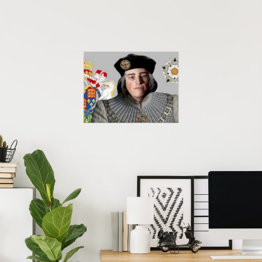 Portret van koning Richard III Poster (Thuiskantoor)