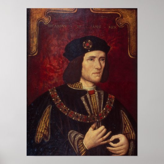 Portret van koning Richard III Poster (Voorkant)