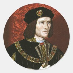 Portret van koning Richard III Ronde Sticker