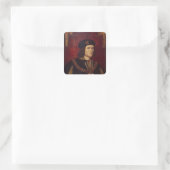 Portret van koning Richard III Vierkante Sticker (Tas)
