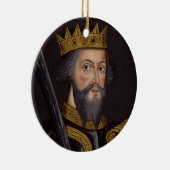 Portret van koning William I The Conqueror Keramisch Ornament (Rechts)