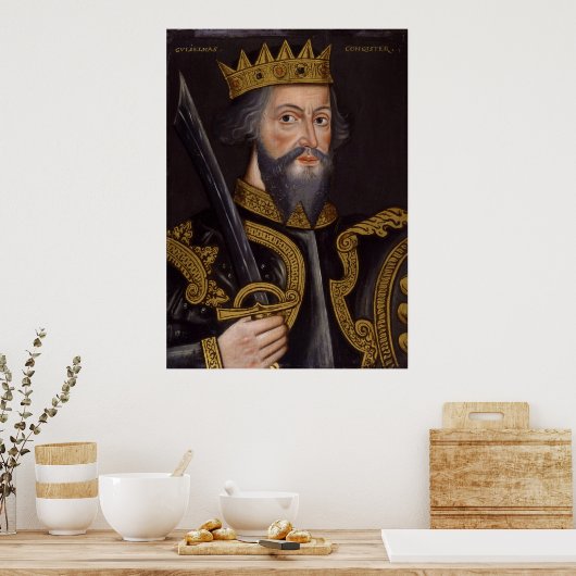 Portret van koning William I The Conqueror Poster (Keuken)