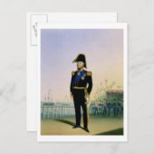 Portret van koning William IV (1765-1837) bord 14  Briefkaart (Voorkant / Achterkant)