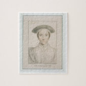 Portret van Koningin Anne van Cleves (1515-57) Legpuzzel (Verticaal)