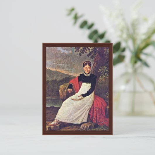 Portret van koningin Caroline Briefkaart (Staand voorkant)