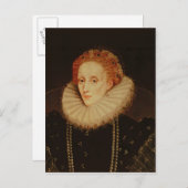 Portret van koningin Elizabeth I Briefkaart (Voorkant / Achterkant)