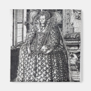 Portret van koningin Elizabeth I Magneet