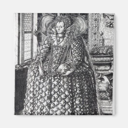 Portret van koningin Elizabeth I Magneet (Voorkant)