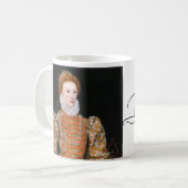Portret van koningin Elizabeth I van Engeland Koffiemok (Voorkant links)