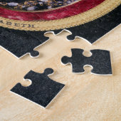 Portret van koningin Elizabeth I (w/c op vellum) Legpuzzel (Zijkant)