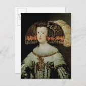 Portret van Koningin Maria Anna van Spanje Briefkaart (Voorkant / Achterkant)