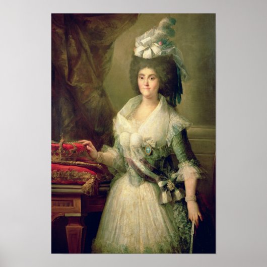 Portret van Koningin Maria Luisa Poster (Voorkant)