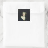 Portret van koningin Marie-Therese van Frankrijk Vierkante Sticker (Tas)