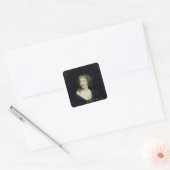 Portret van koningin Marie-Therese van Frankrijk Vierkante Sticker (Envelop)