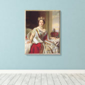 Portret van Koningin Victoria (1819-1901) 1859 (ol Canvas Afdruk (Insitu (Houten vloer))