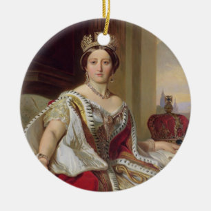 Portret van Koningin Victoria (1819-1901) 1859 (ol Keramisch Ornament
