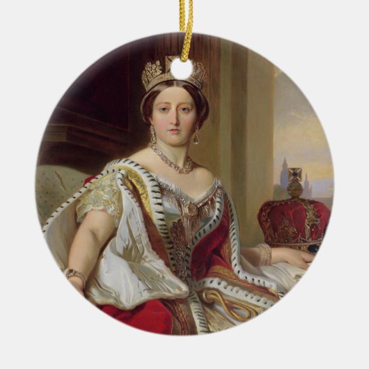 Portret van Koningin Victoria (1819-1901) 1859 (ol Keramisch Ornament (Voorkant)