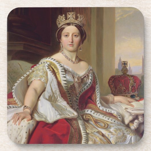 Portret van Koningin Victoria (1819-1901) 1859 (ol Onderzetter (Voorkant)