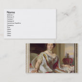 Portret van Koningin Victoria (1819-1901) 1859 (ol Visitekaartje (Voorkant / Achterkant)