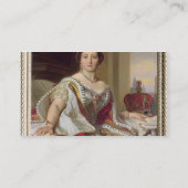 Portret van Koningin Victoria (1819-1901) 1859 (ol Visitekaartje (Achterkant)