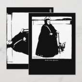 Portret van koningin Victoria en Yorkie Dog Briefkaart (Voorkant / Achterkant)