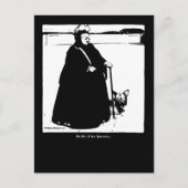 Portret van koningin Victoria en Yorkie Dog Briefkaart (Voorkant)