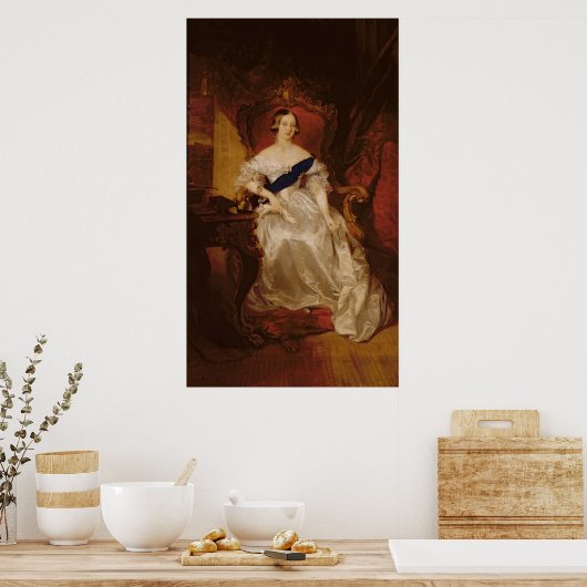 Portret van Koningin Victoria Poster (Keuken)