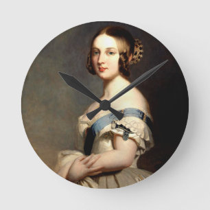 Portret van koningin Victoria Ronde Klok