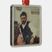 Portret van Konstantin Korovin, 1891 Metalen Ornament (Rechts)