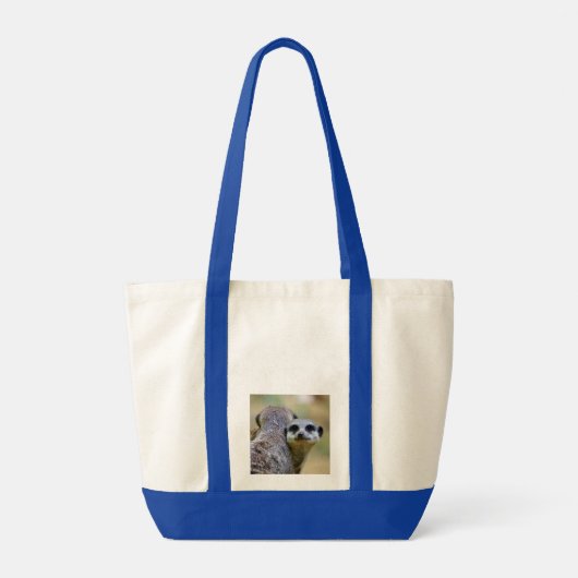 Portret van kratten of suricaten tote bag (Achterkant)