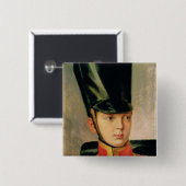 Portret van kroonprins Alexander Vierkante Button 5,1 Cm (Voorkant /achterkant)