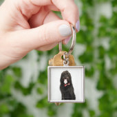 Portret van Labradoedle-hond Sleutelhanger (Hand)