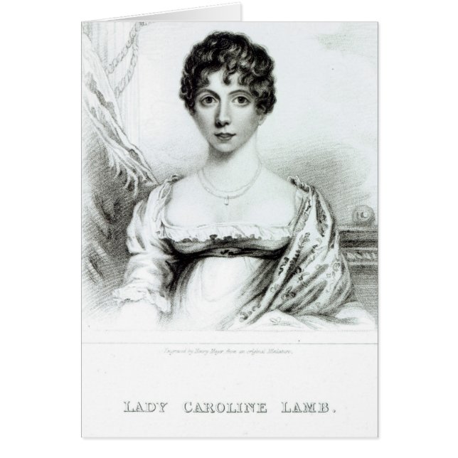 Portret van Lady Caroline Lamb (Voorkant)