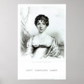 Portret van Lady Caroline Lamb Poster (Voorkant)