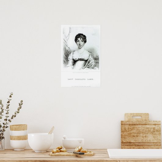 Portret van Lady Caroline Lamb Poster (Keuken)