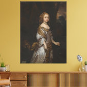Portret van Lady Elizabeth Seymour Canvas Afdruk (Insitu (Woonkamer))